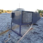 Old roof and HVAC